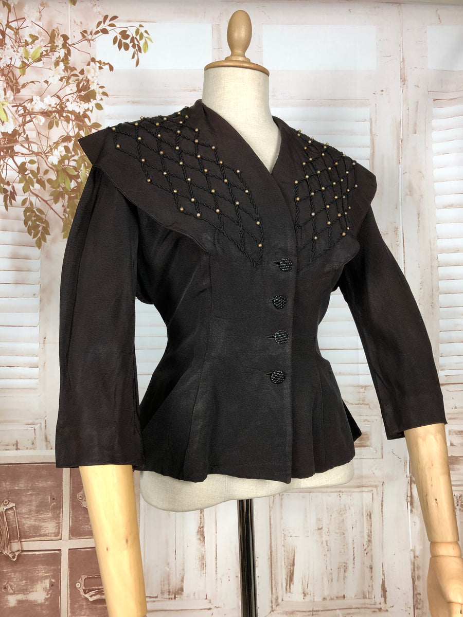 1950s black blazer