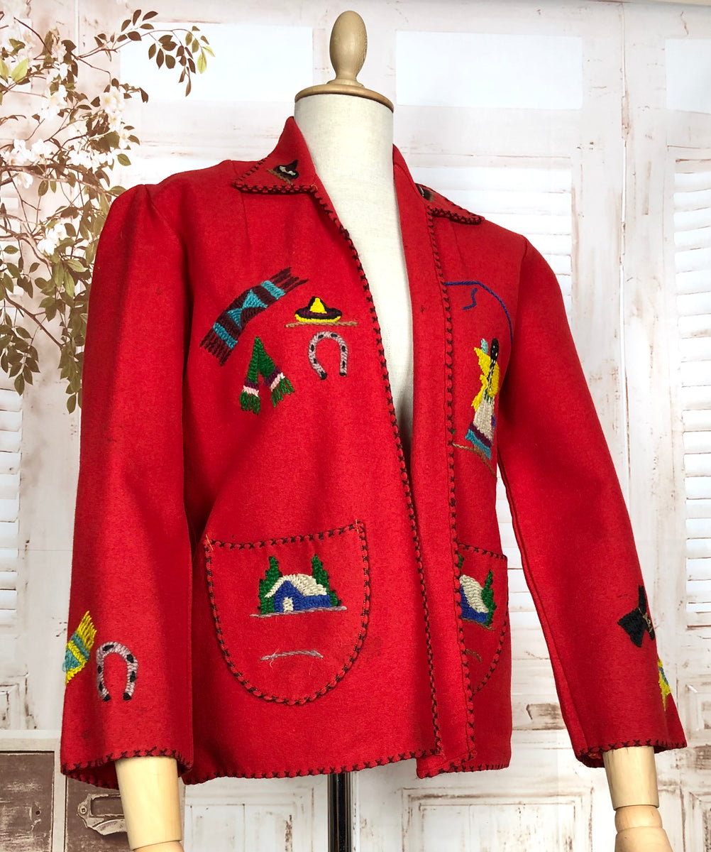 Vintage mexican 2025 tourist jacket