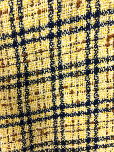 LAYAWAY PAYMENT 3 OF 3 - RESERVED FOR KELLY - Amazing Original 1940s Volup Mustard Yellow Plaid Swing Coat