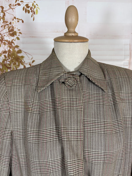 1940s Checked Swing Jacket Suit