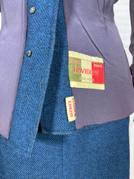 1940s Blue Wool Skirt Suit – The M.M. Cohn Co., Little Rock