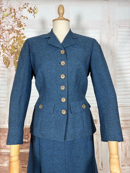 1940s Blue Wool Skirt Suit – The M.M. Cohn Co., Little Rock