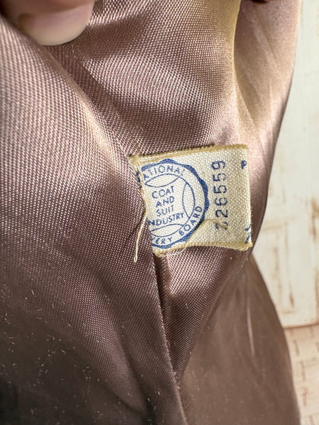 1940s Grey Checked Skirt Suit with Pink Overcheck & Button Detail