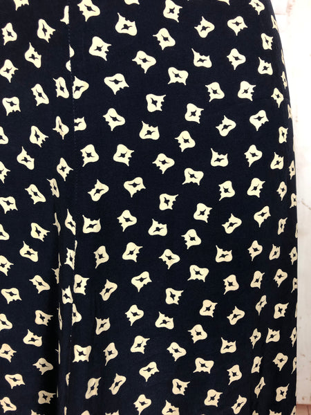 Fabulous 1940s Vintage Rayon Print Summer Suit