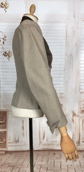 Rare 1950s Striped Lilli Ann Blazer In Earth Tones - Bladerunner Style