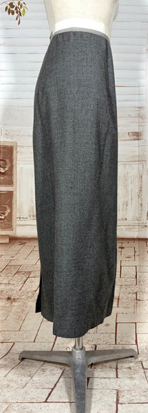 Fabulous Grey 1930s Double Breasted Skirt Suit
