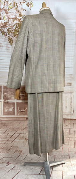 1940s Checked Swing Jacket Suit
