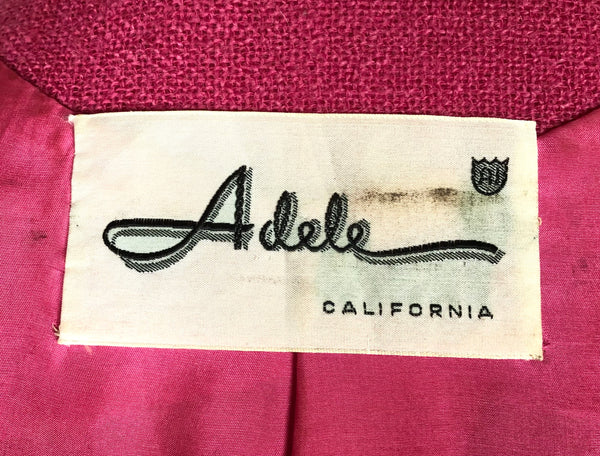 Fabulous Barbie Pink 1950s Skirt Suit By Adele California