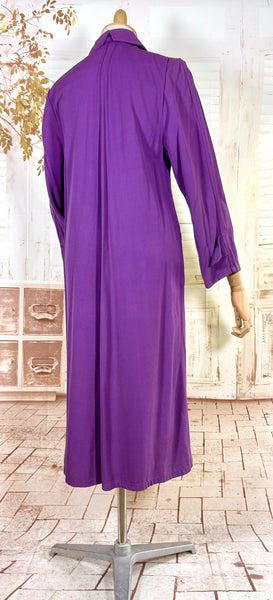 Exceptional Purple 1940s Swing Coat