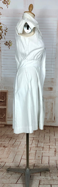 Super Rare 1940s White Tennis Sport Dress By Sportsembles