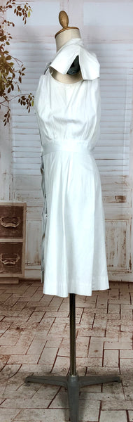 Super Rare 1940s White Tennis Sport Dress By Sportsembles