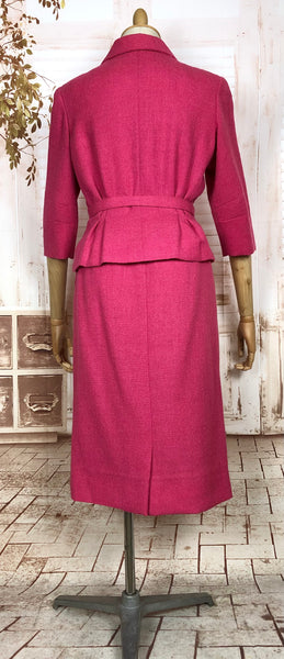 Fabulous Barbie Pink 1950s Skirt Suit By Adele California