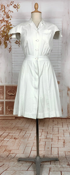 Super Rare 1940s White Tennis Sport Dress By Sportsembles