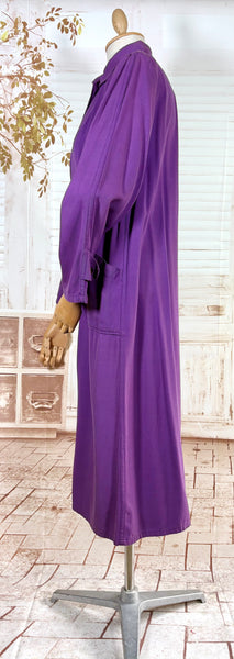 Exceptional Purple 1940s Swing Coat