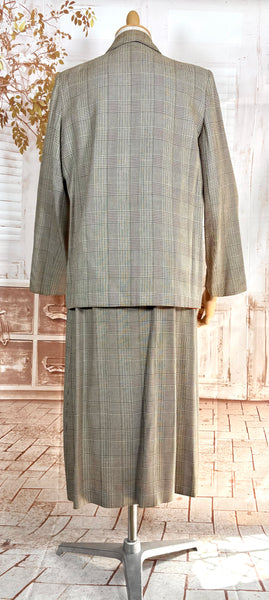1940s Checked Swing Jacket Suit