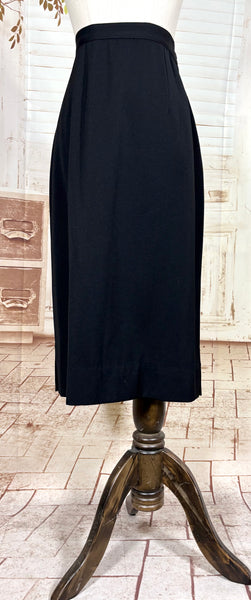 Exceptional Rare 1940s Black Label Lilli Ann Suit - Femme Fatale