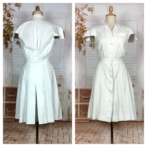 Super Rare 1940s White Tennis Sport Dress By Sportsembles