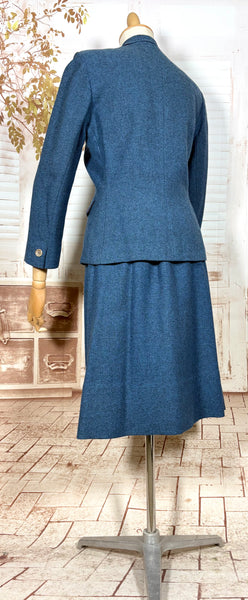 1940s Blue Wool Skirt Suit – The M.M. Cohn Co., Little Rock