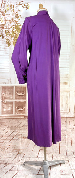 Exceptional Purple 1940s Swing Coat