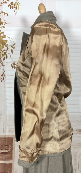 Late 1930s to Early 1940s Warm Grey Wool Skirt Suit – Fields of Milwaukee