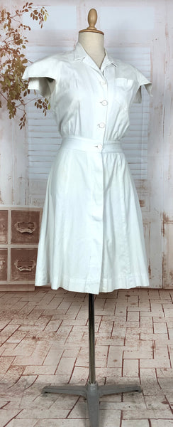Super Rare 1940s White Tennis Sport Dress By Sportsembles