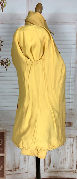 Exquisite 1940s Mustard Yellow Arrow Western Wear Blazer