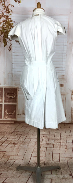 Super Rare 1940s White Tennis Sport Dress By Sportsembles