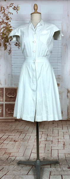 Super Rare 1940s White Tennis Sport Dress By Sportsembles