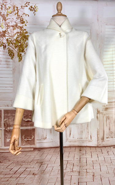 Easy To Wear Late 1940s Snow White Swing Jacket