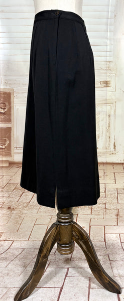 Exceptional Rare 1940s Black Label Lilli Ann Suit - Femme Fatale