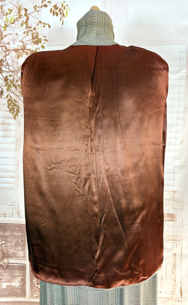 1940s Checked Swing Jacket Suit