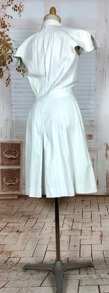 Super Rare 1940s White Tennis Sport Dress By Sportsembles