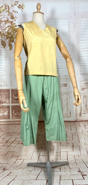 Super Rare 1920s Three Piece Beach Pyjama Set