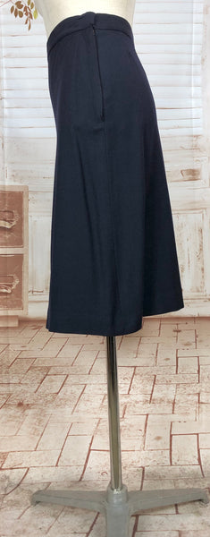 RESERVED FOR AUGGIE - Classic Navy Blue 1940s Suit With Dagger Collar