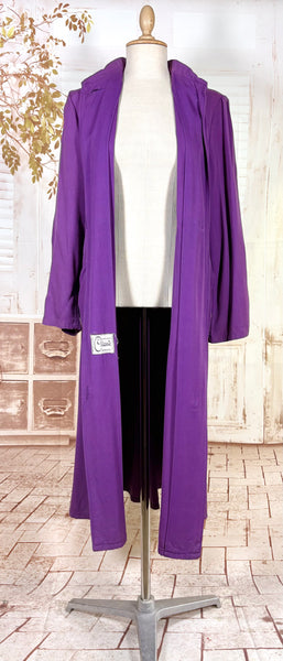 Exceptional Purple 1940s Swing Coat
