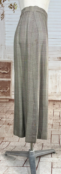 1940s Checked Swing Jacket Suit