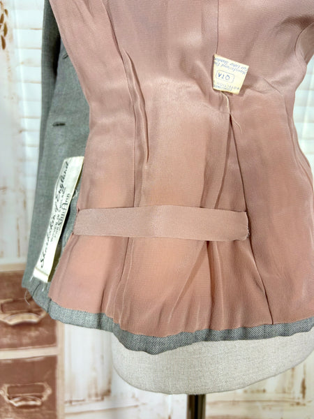 Iconic 1950s Grey Lilli Ann Blazer | Blade Runner Style