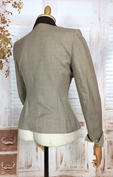 Rare 1950s Striped Lilli Ann Blazer In Earth Tones - Bladerunner Style