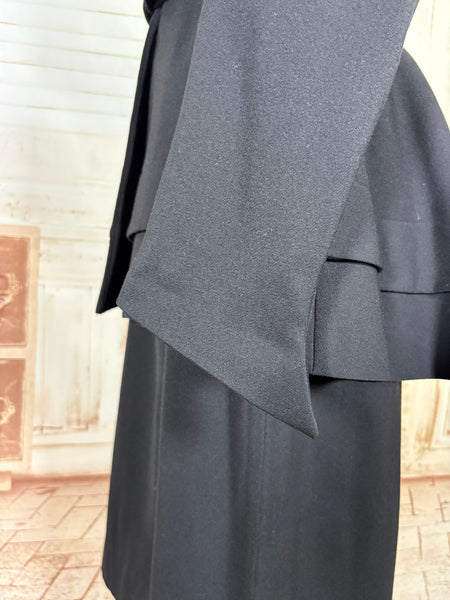 Exceptional Rare 1940s Black Label Lilli Ann Suit - Femme Fatale