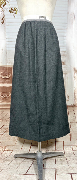 Fabulous Grey 1930s Double Breasted Skirt Suit