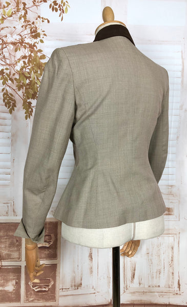 Rare 1950s Striped Lilli Ann Blazer In Earth Tones - Bladerunner Style