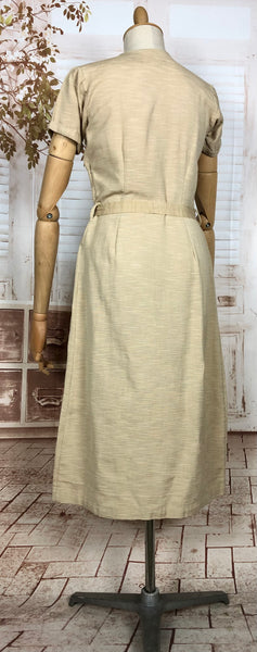 Rare Original 1930s Vintage Asymmetric Cream Rayon Faille Skirt Suit