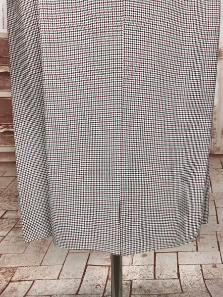 Beautiful Original Late 1940s / Early 1950s Micro Check Houndstooth Suit Life Savers By Kirkland Hall