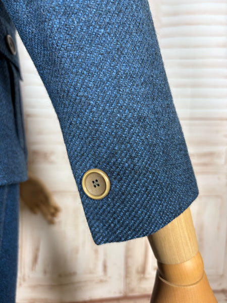 1940s Blue Wool Skirt Suit – The M.M. Cohn Co., Little Rock