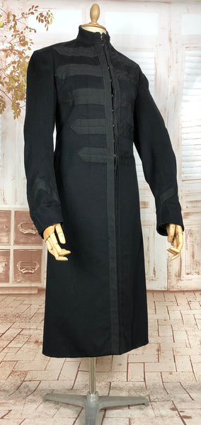 Rare Military Inspired Edwardian / 1920s Fitted Coat