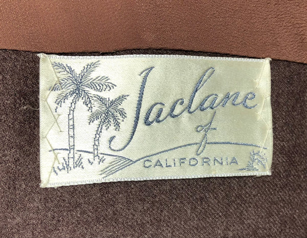 Gorgeous Milk Chocolate Brown 1940s Skirt Suit - Made in California