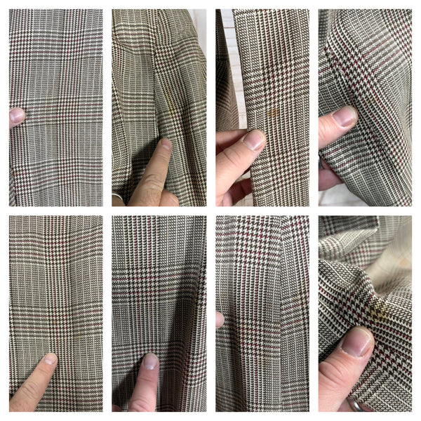 1940s Checked Swing Jacket Suit