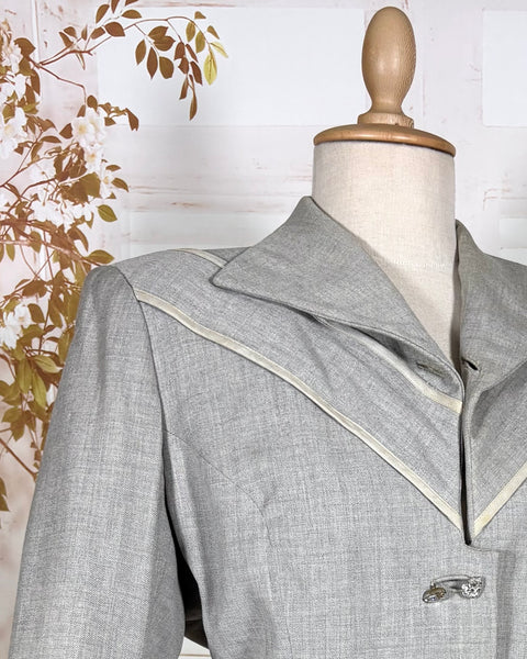 Fabulous Volup 1950s Grey Lilli Ann Blazer