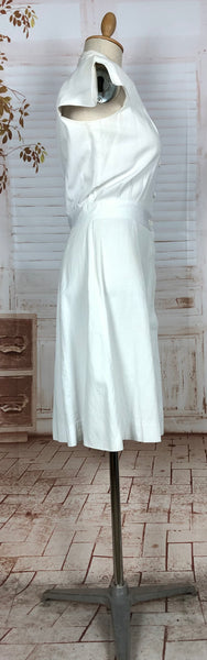 Super Rare 1940s White Tennis Sport Dress By Sportsembles