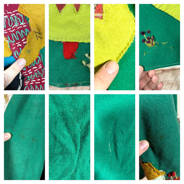 Amazing 1940s Green Mexican Tourist Jacket